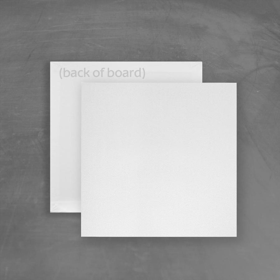 6in Square Masonite Cake Board - White