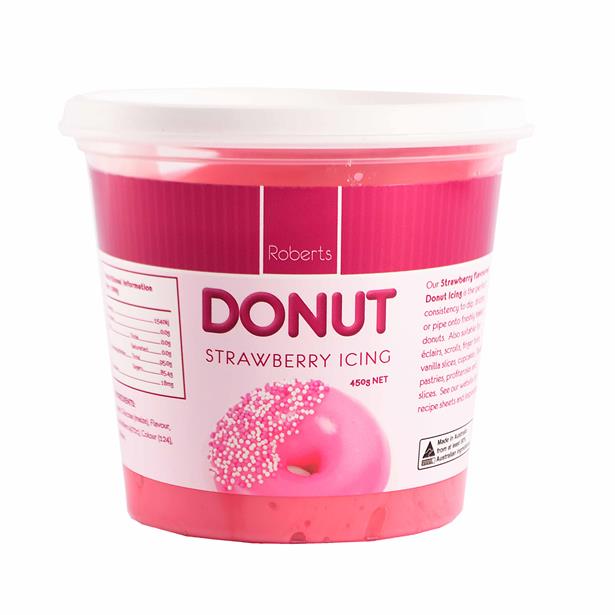 Roberts Strawberry Donut Icing 450g