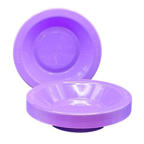 Lavender Plastic Bowls 20pk