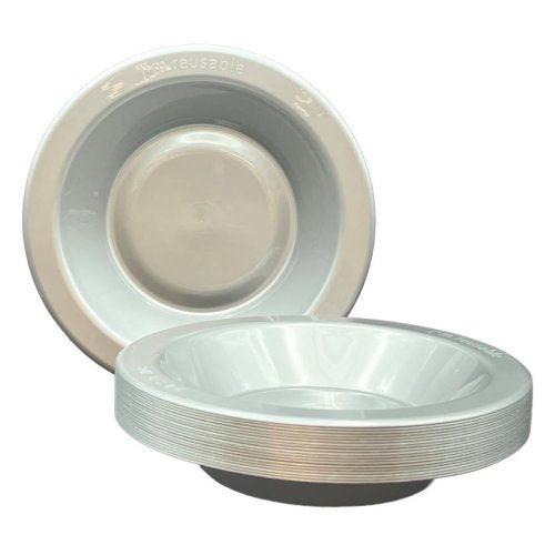 Silver Plastic Bowls 20pk