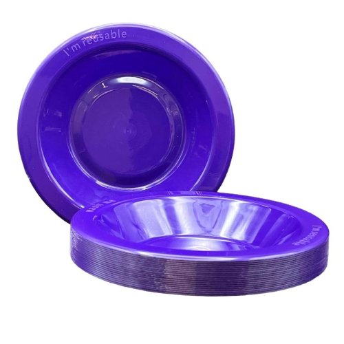 Purple Plastic Bowls 20pk