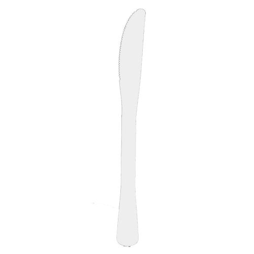 White Plastic Knives 20pk