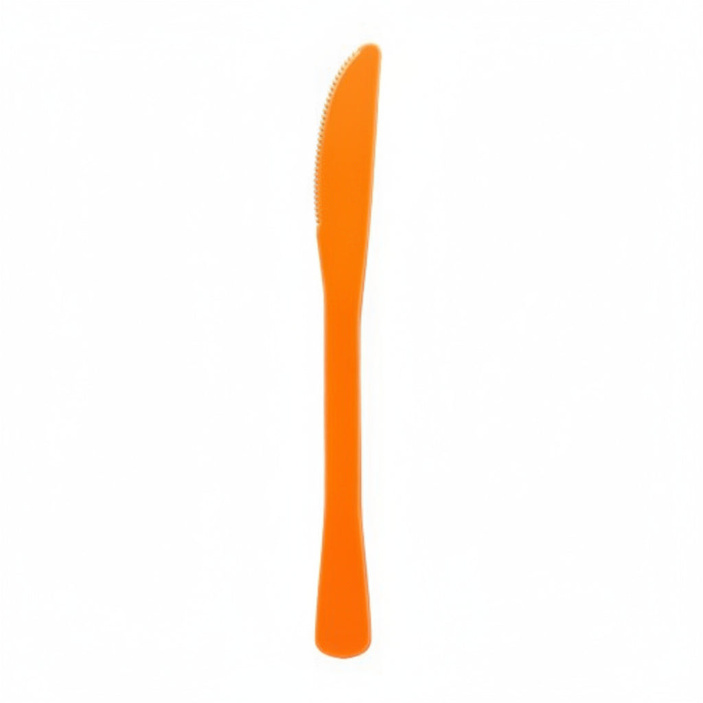 Orange Plastic Knives 20pk