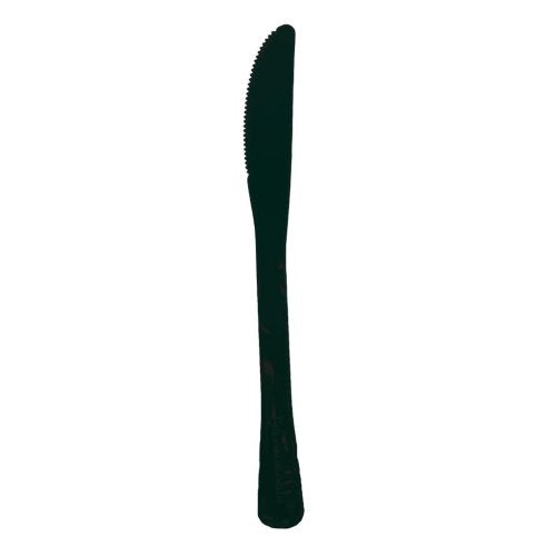 Black Plastic Knives 20pk