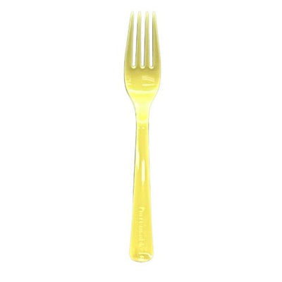 Gold Plastic Forks 20pk