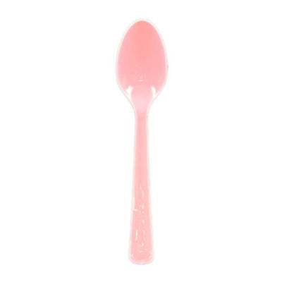 Light Pink Plastic Spoons 20pk