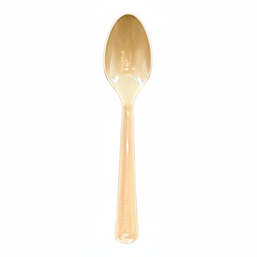 Rose Gold Plastic Spoons 20pk