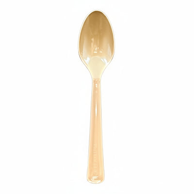 Rose Gold Plastic Spoons 20pk