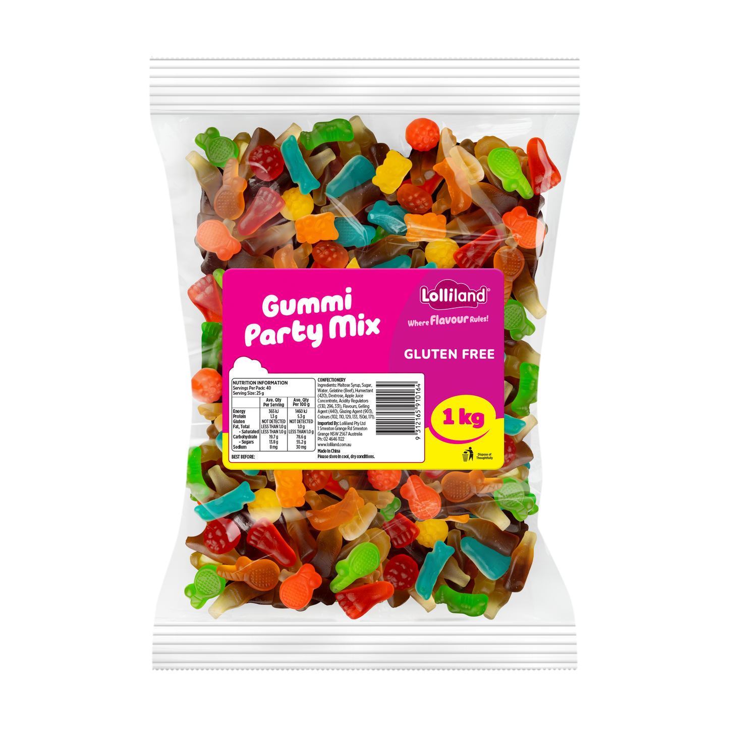 Gummi Party Mix 1kg