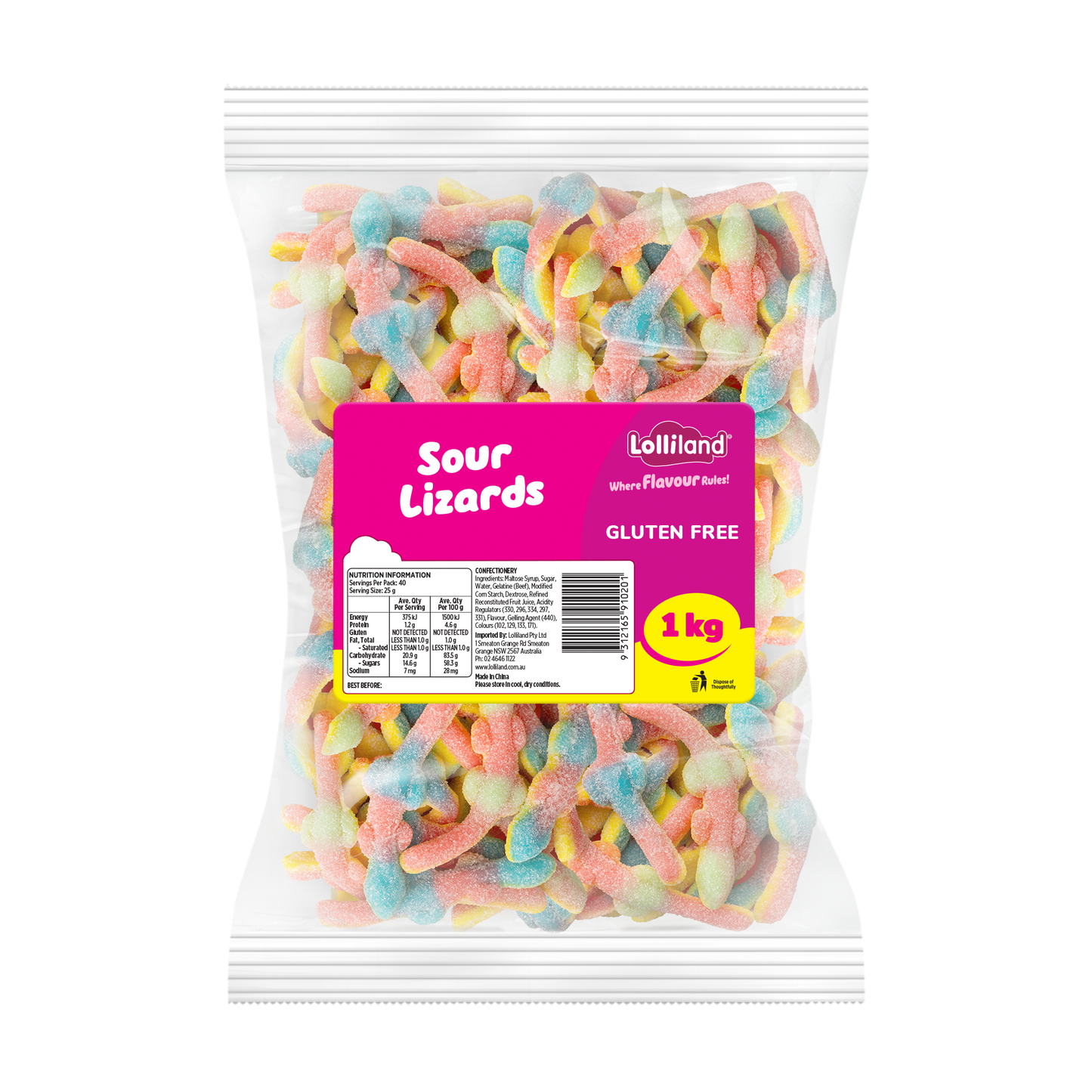 Sour Lizards 1kg