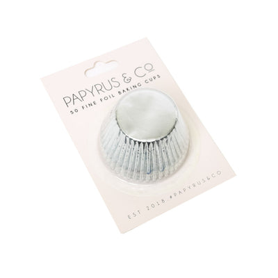 50pk Silver Foil Baking Cups (50mm base)