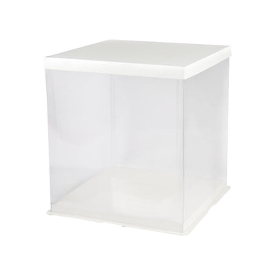 BULK 30pk Clear 10in Acrylic Cake Box (10x10x6in)