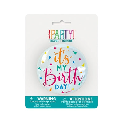 Its My Birthday Pin Badge