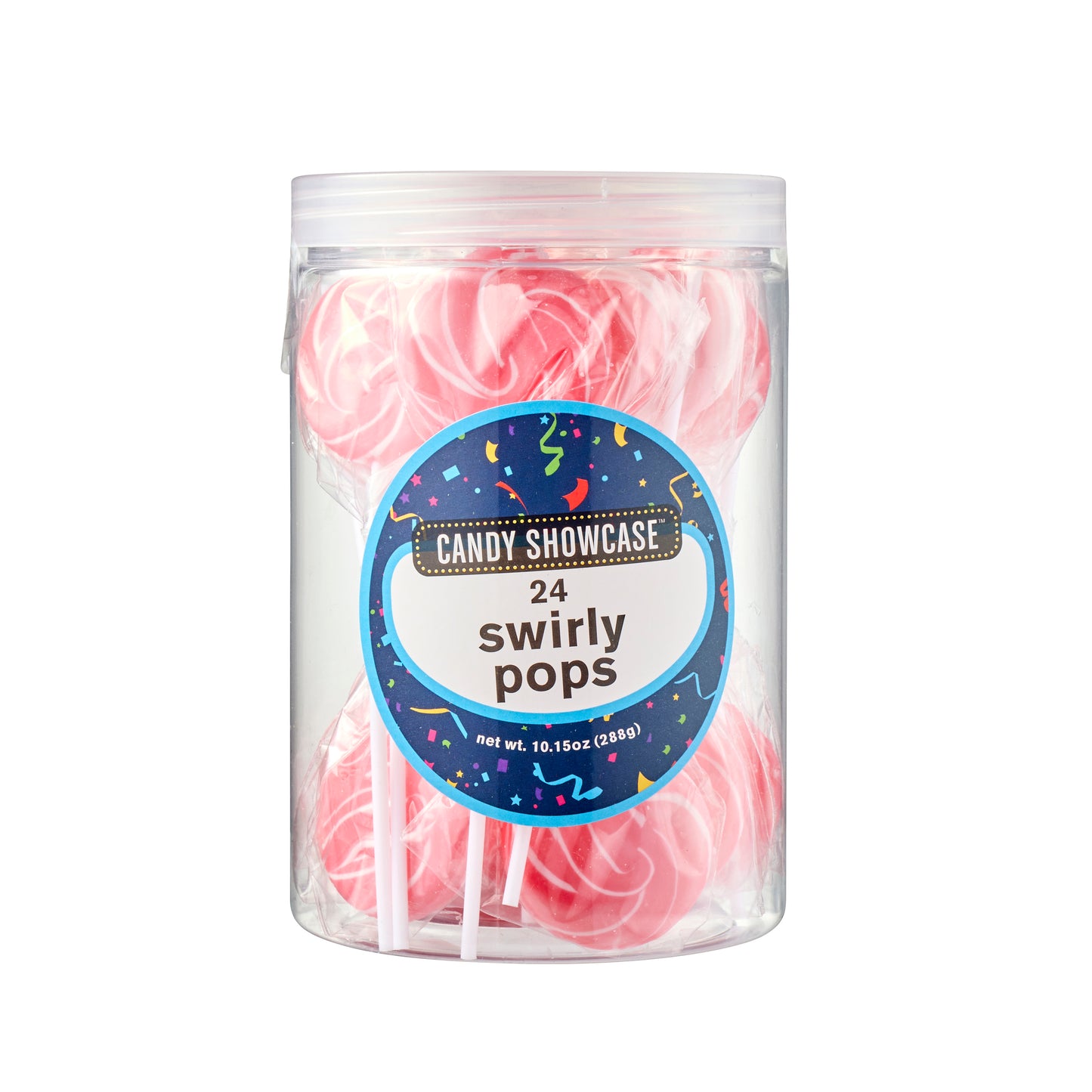 Pink Swirly Pops 24pk 288g