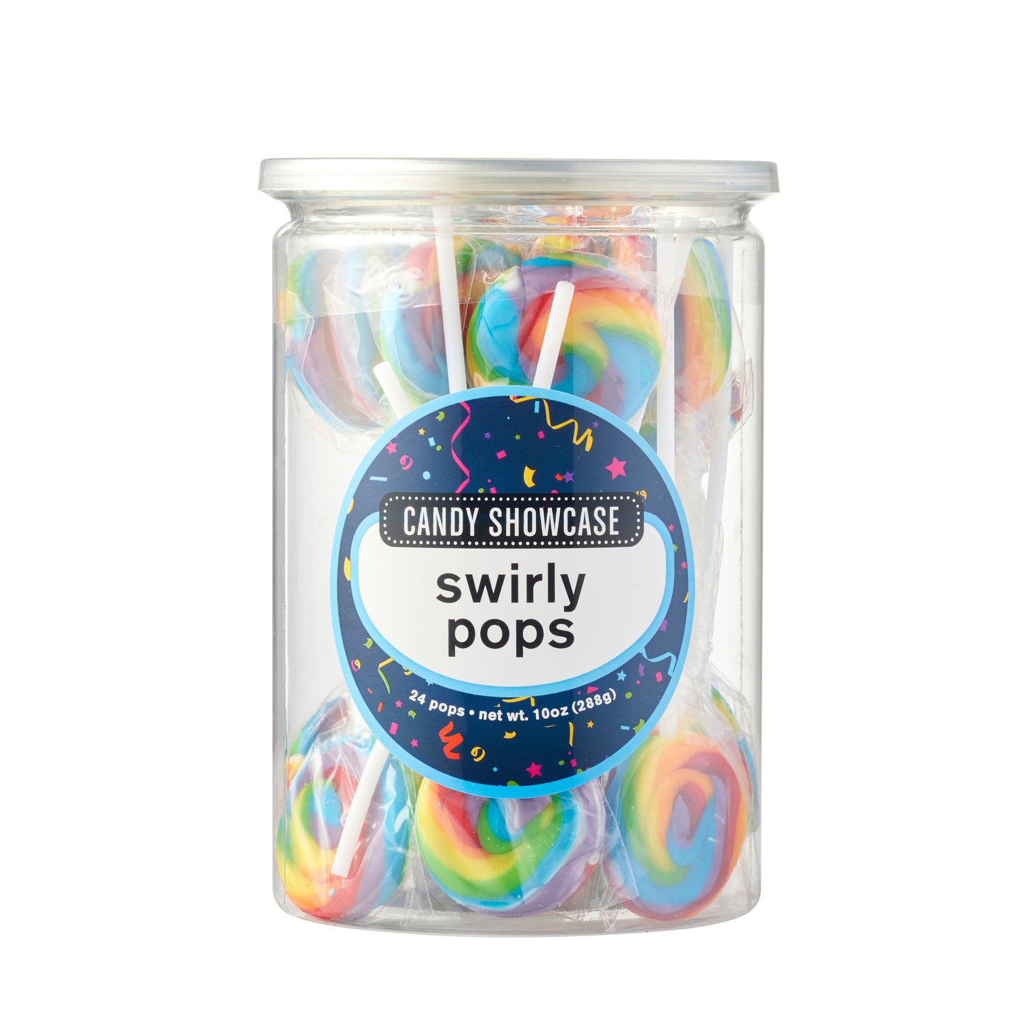 Rainbow Swirly Pops 24pk 288g