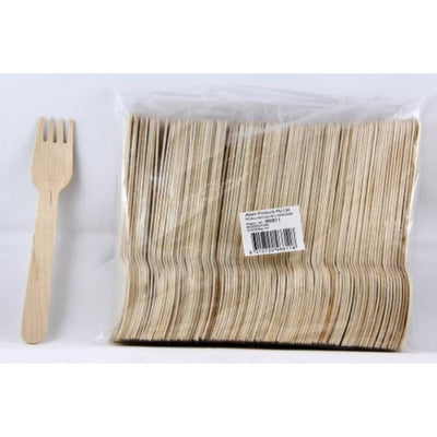 100pk Wooden Forks