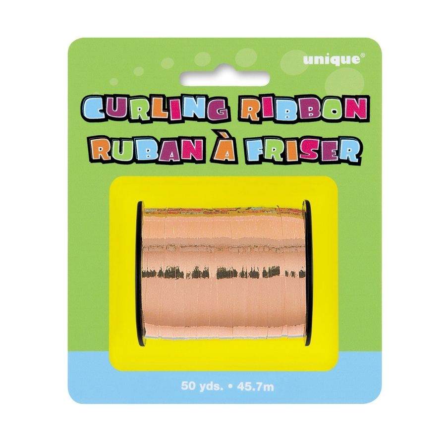 Rose Gold Foil Curling Ribbon 45.7m