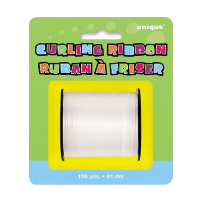 White Foil Curling Ribbon 91.4m