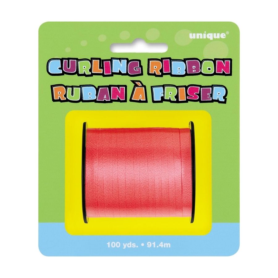Red Foil Curling Ribbon 91.4m