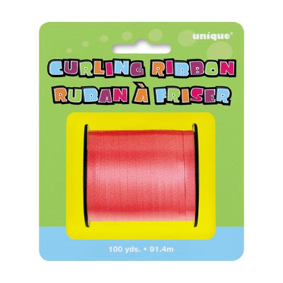 Red Foil Curling Ribbon 91.4m