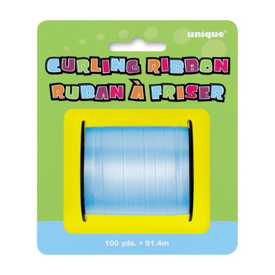 Baby Blue Foil Curling Ribbon 91.4m