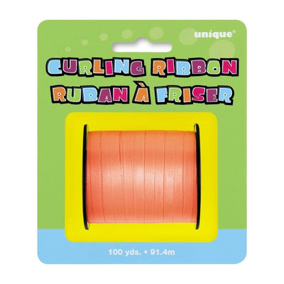 Orange Foil Curling Ribbon 91.4m
