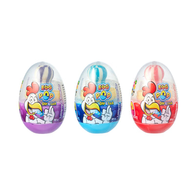 Assorted Egg Lollipop Dipper With Sour Powder 30g