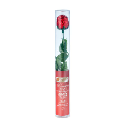 Famous Makers Milk Chocolate Rose Cylinder 18g (single rose)