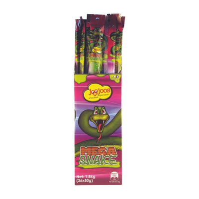 DATED SPECIAL Joo Joos Wrapped Mega Snakes 50g (BB OCT 2025)
