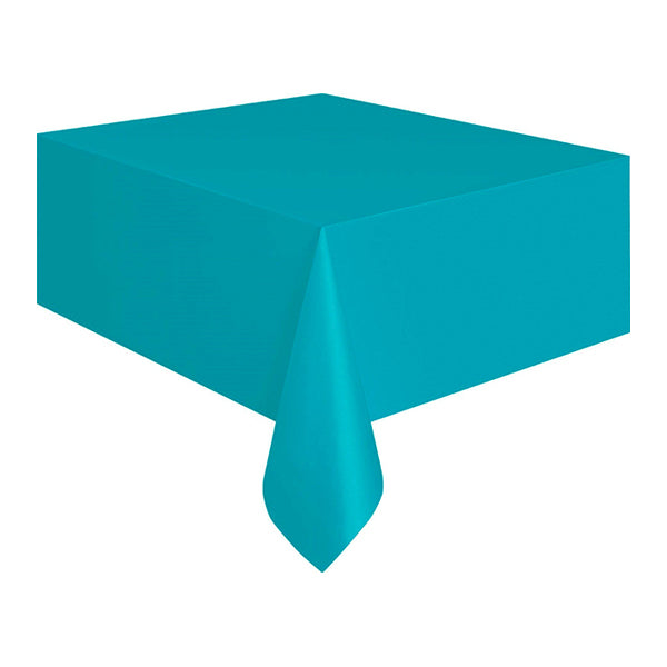 Caribbean Teal Plastic Rectangle Tablecover 137x274cm