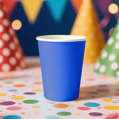 12pk Dark Blue Paper Cup