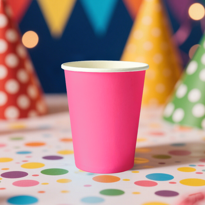 12pk Hot Pink Paper Cup
