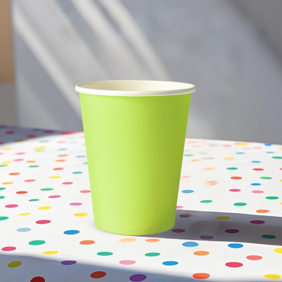 12pk Light Green Paper Cup