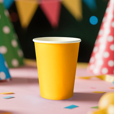 12pk Yellow Paper Cup