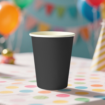 12pk Black Paper Cup