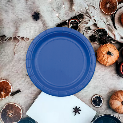 12pk 7 Dark Blue Paper Plate