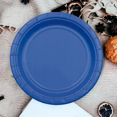 12pk 9 Dark Blue Paper Plate