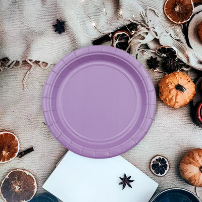 12pk 7 Light Purple Paper Plate
