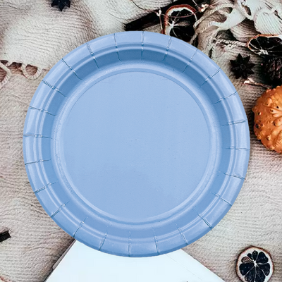 12pk 9 Baby Blue Paper Plate