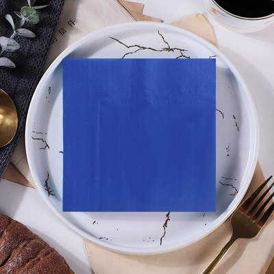 30pk Dark Blue Napkins 25x25cm