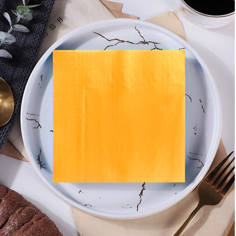 30pk Yellow Napkins 33x33cm
