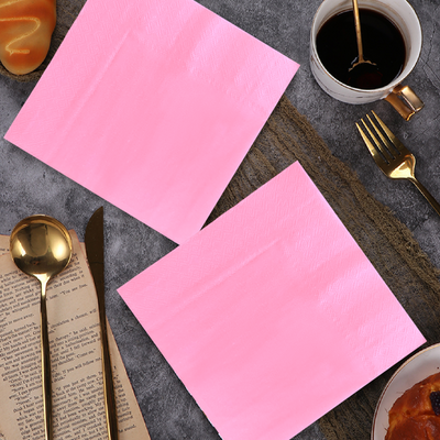 30pk Baby Pink Napkins 25x25cm