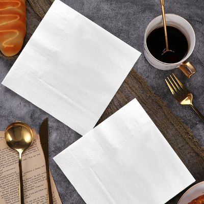 30pk White Napkins 33x33cm