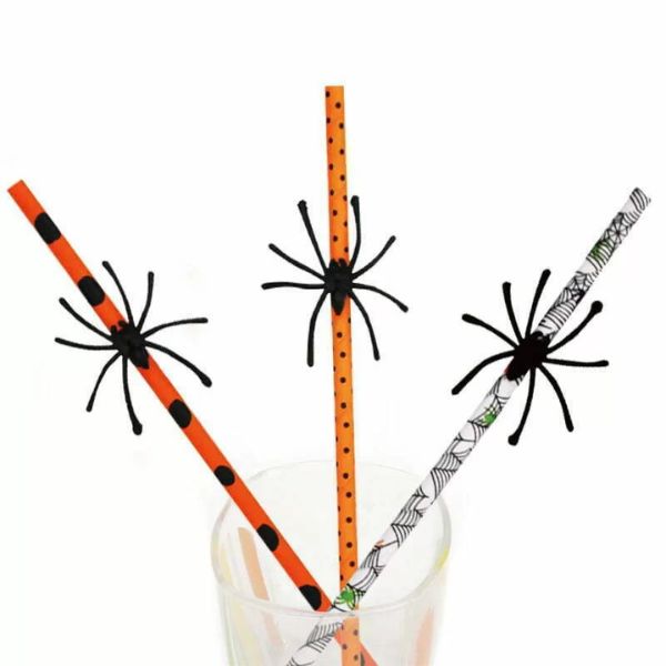Spider Paper Straw 10pcs