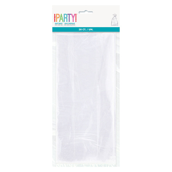 Clear Cello Bags 30pk