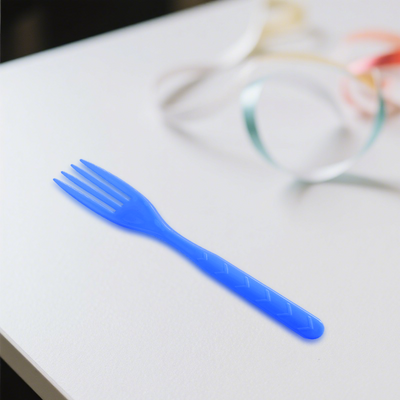 18pk Dark Blue Reusable Plastic Fork