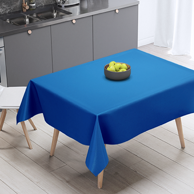 Dark Blue Plastic Table Cloth