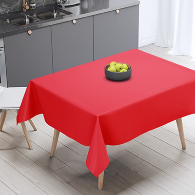 Red Plastic Table Cloth