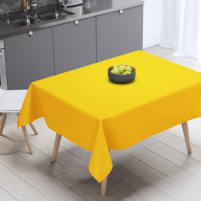 Yellow Plastic Table Cloth