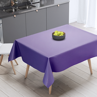 Light Purple Plastic Table Cloth